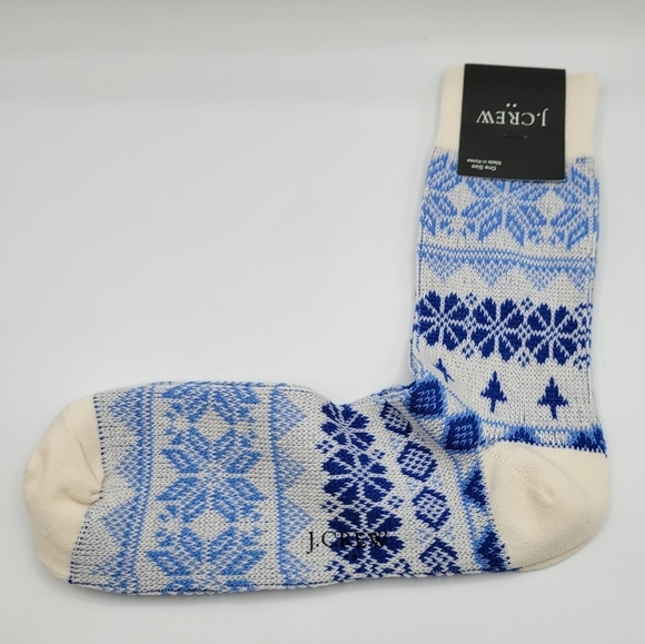 J Crew Fair Isle trouser socks - Picture 1 of 4